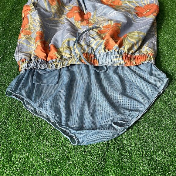 San N Sun Quick Dry Hawaiian Floral Swimwear Swim Board Short Trunks Size L - Picture 13 of 15